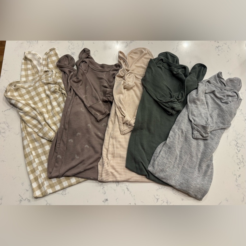 Bundle (5) 0-3M Solly Baby Modal Onesie/ Sack - Picture 2 of 12